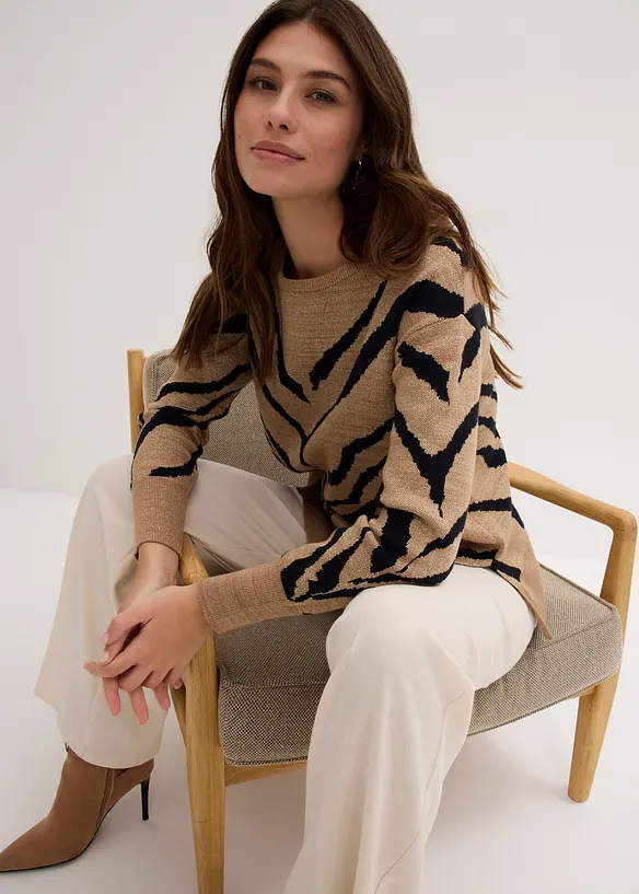 Pull en jacquard, bonprix