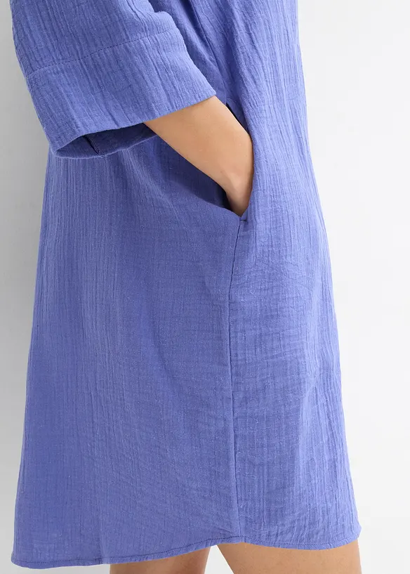 Robe blouse en gaze de coton, bonprix