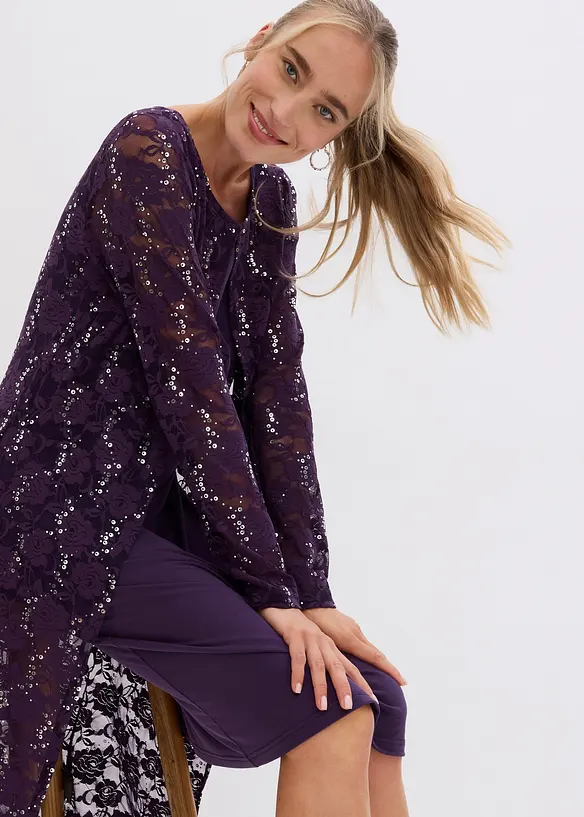 Robe &agrave; dentelle (ens. 2 pces), bonprix