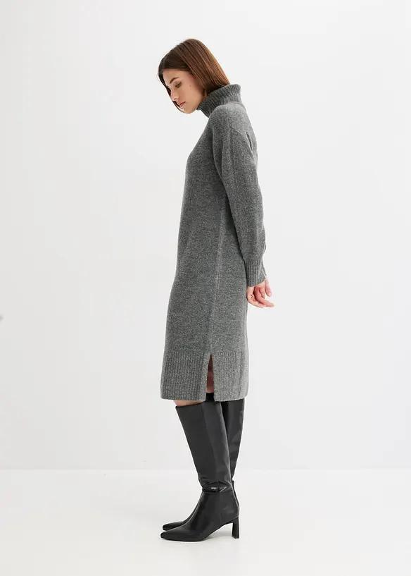 Robe pull fendue sur le côté, bonprix