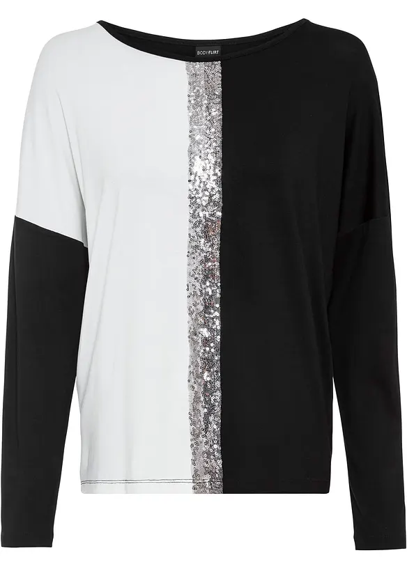 T-shirt à sequins, bonprix