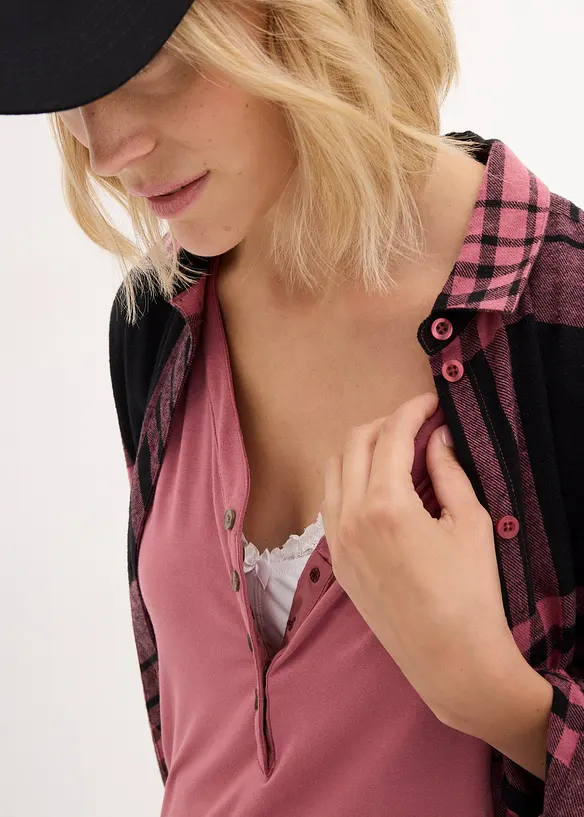 Blouse T-shirt de grossesse avec fonction allaitement avec viscose, bonprix