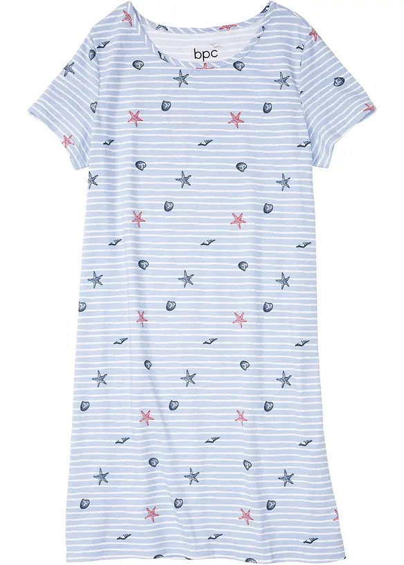 Chemise de nuit courte 100% coton, bonprix