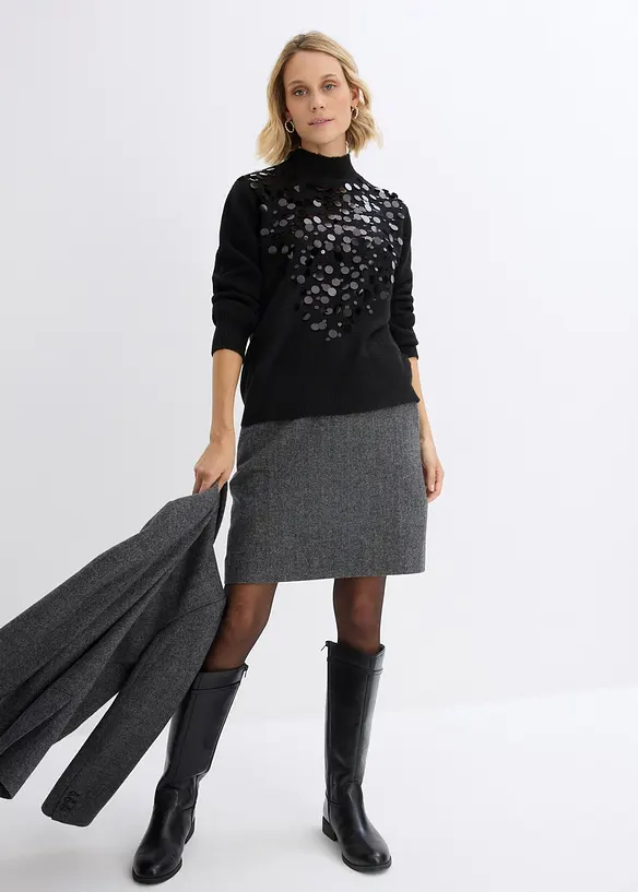 Pull &agrave; sequins, bonprix
