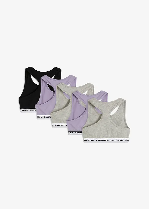Lot de 5 brassi&egrave;res, bonprix
