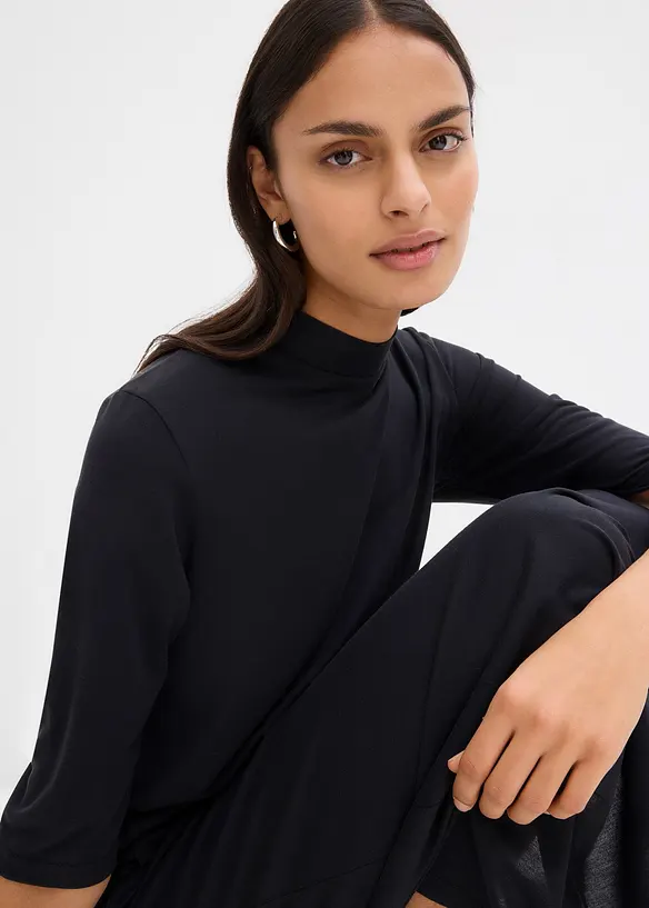 Robe longue en mati&egrave;re douce, bonprix