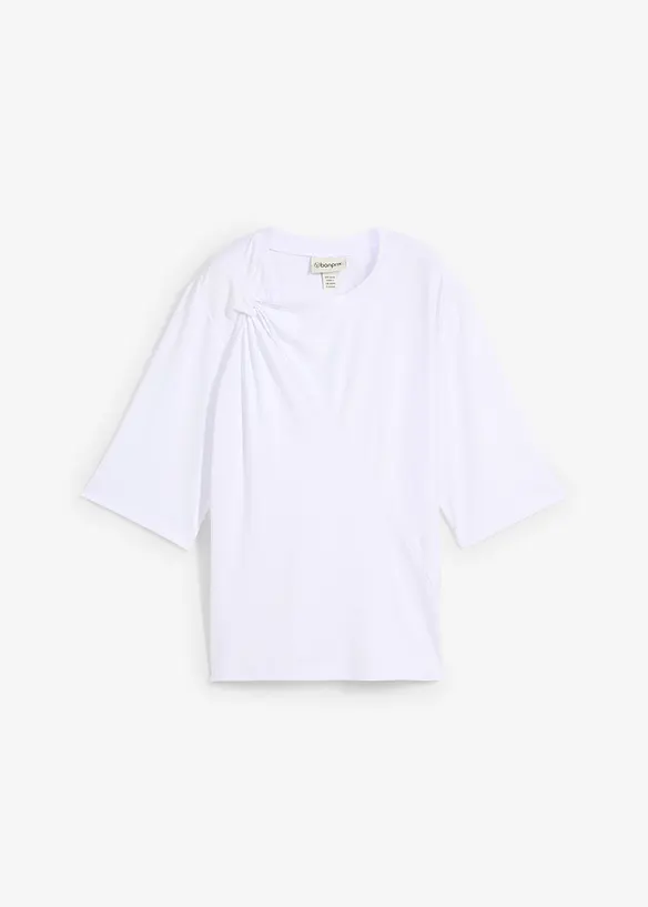 T-shirt avec d&eacute;tail n&oelig;ud, bonprix