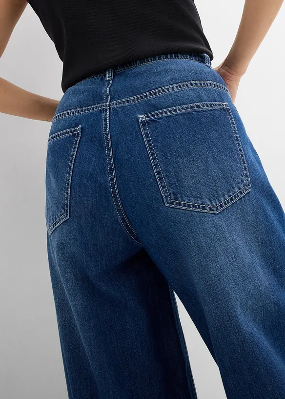 Jean balloon, taille haute, ultra-doux, bonprix