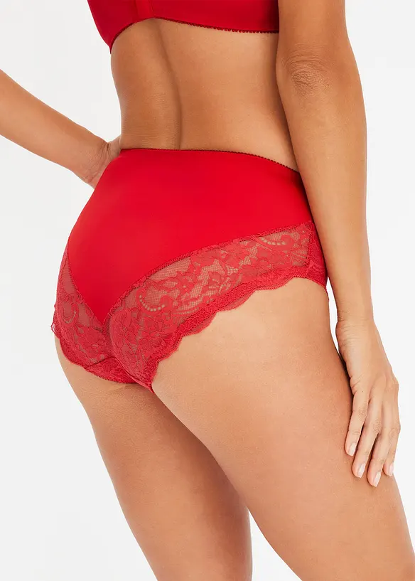 Lot de 2 slips taille haute, bonprix