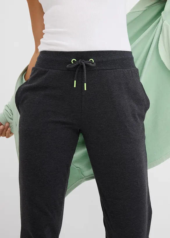 Pantalon de jogging à finitions élastiquées, bonprix