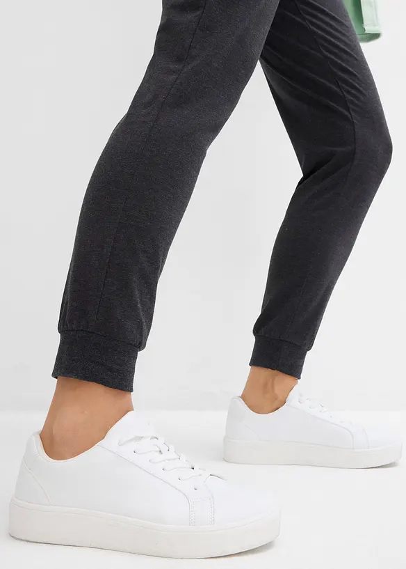 Pantalon de jogging à finitions élastiquées, bonprix