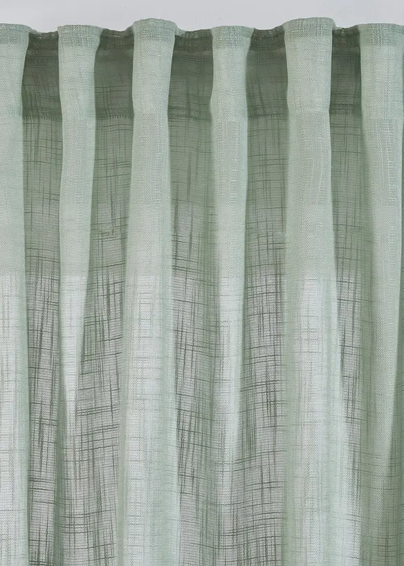 Lot de 2 rideaux panneau texturés, bonprix