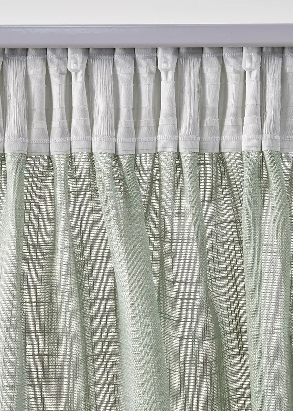 Lot de 2 rideaux panneau texturés, bonprix