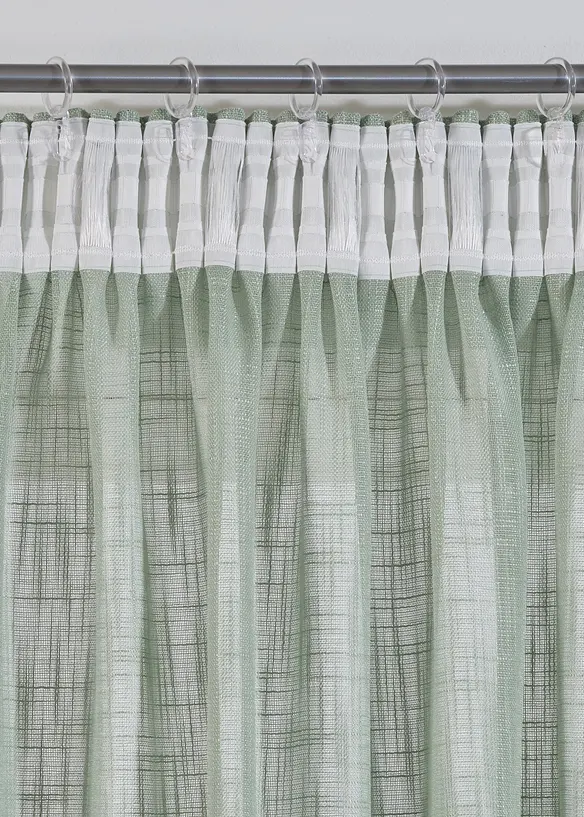 Lot de 2 rideaux panneau texturés, bonprix