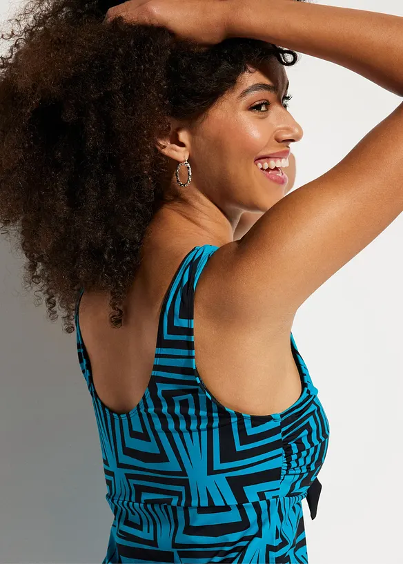 Tankini long (ens. 2 pces) &agrave; larges bretelles, bonprix