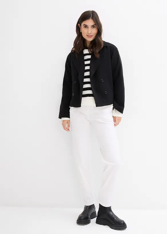 Chemisier oversize en coton, manches 3/4, bonprix