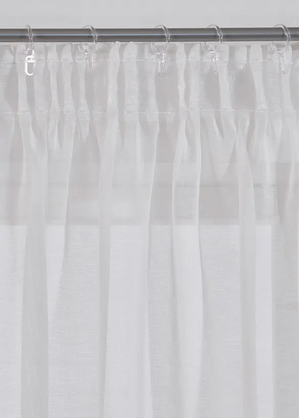 Voilage (1 pce.) à imprimé fleurs contenant du polyester recyclé, bonprix