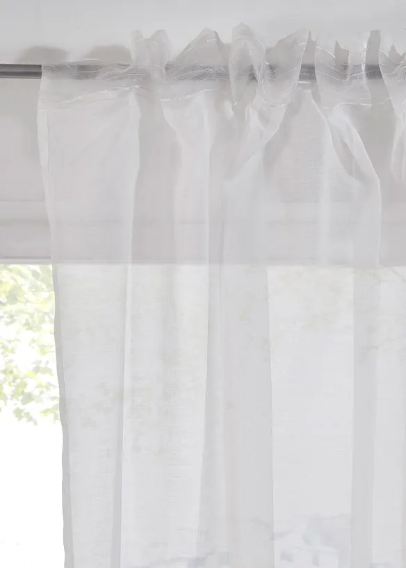 Voilage (1 pce.) à imprimé fleurs contenant du polyester recyclé, bonprix