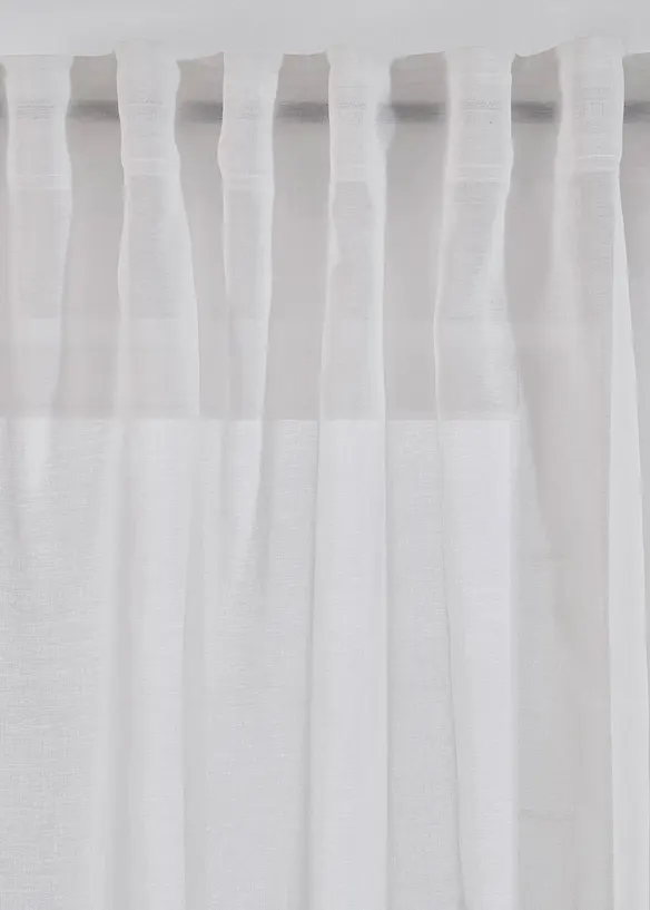 Voilage (1 pce.) à imprimé fleurs contenant du polyester recyclé, bonprix