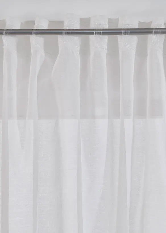 Voilage (1 pce.) à imprimé fleurs contenant du polyester recyclé, bonprix