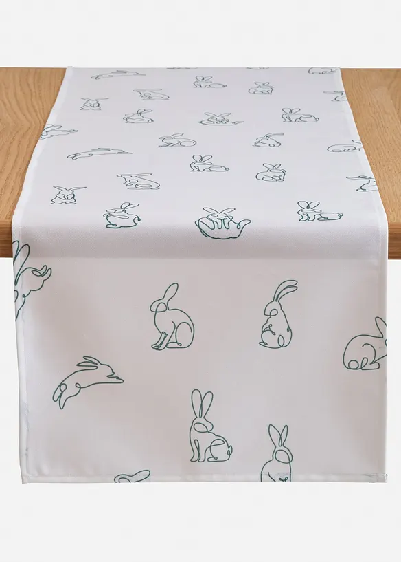 Chemin de table avec imprim&eacute; lapins, bonprix