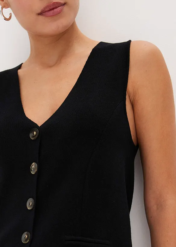 Gilet sans manches en maille, bonprix