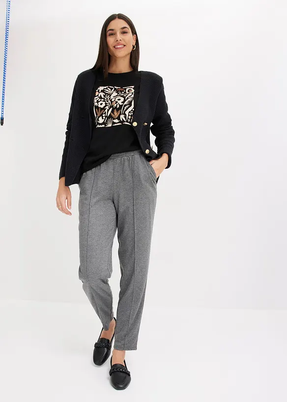 T-shirt manches longues en coton extensible, bonprix