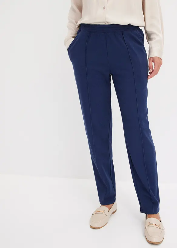 Pantalon &eacute;lastiqu&eacute; avec passepoils devant, bonprix