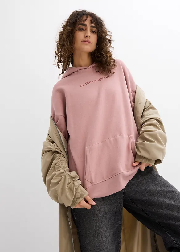 Sweat à capuche 100% coton, bonprix
