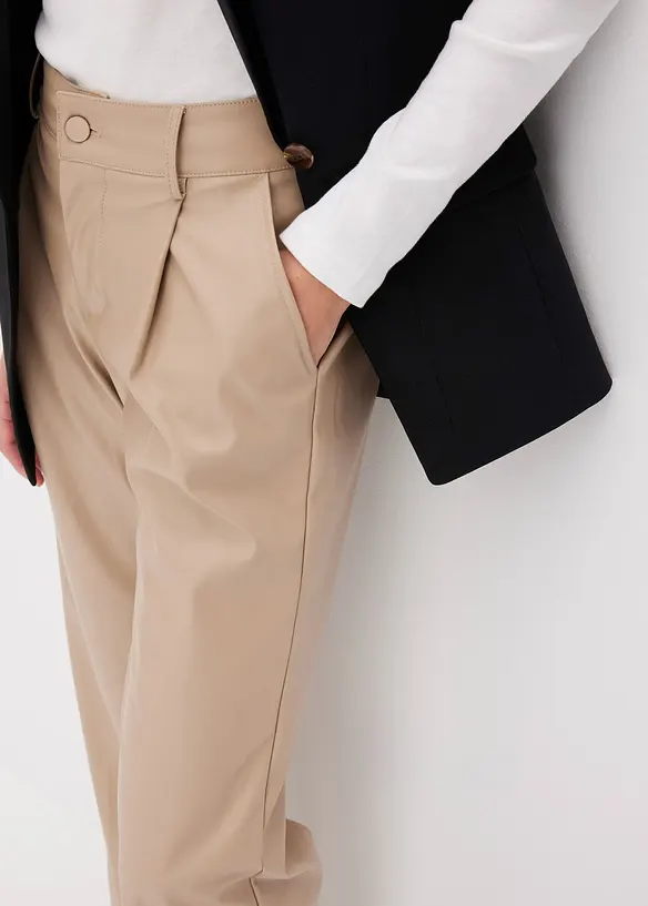 Pantalon enduit, bonprix