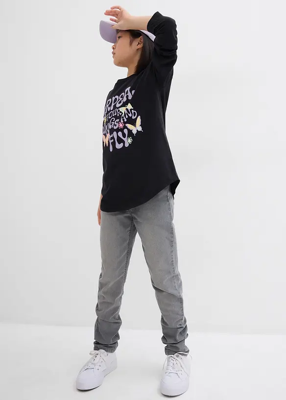 T-shirt manches longues 100% coton, bonprix