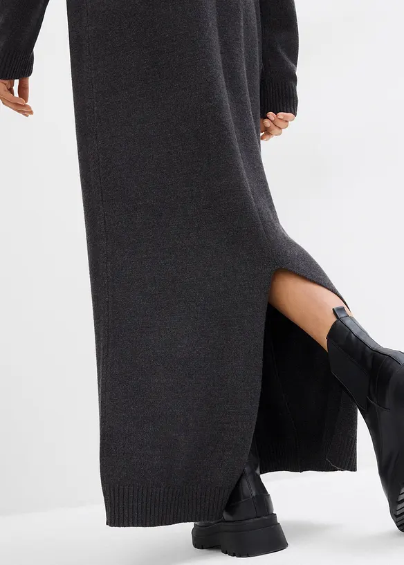 Robe en maille à col polo, bonprix