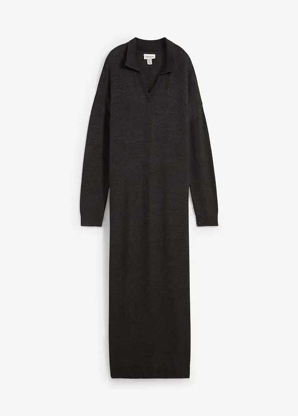 Robe en maille à col polo, bonprix