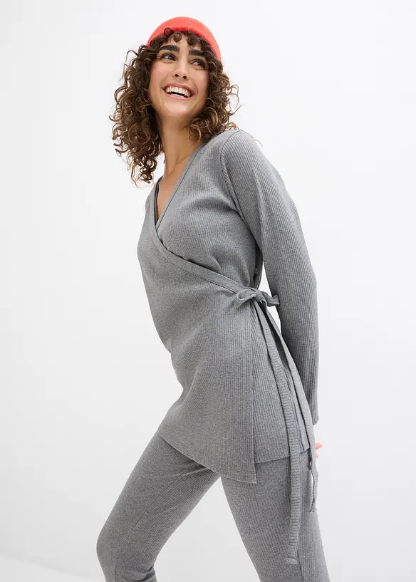 Gilet cache-cœur de grossesse et legging confortable (ens. 2 pces), bonprix