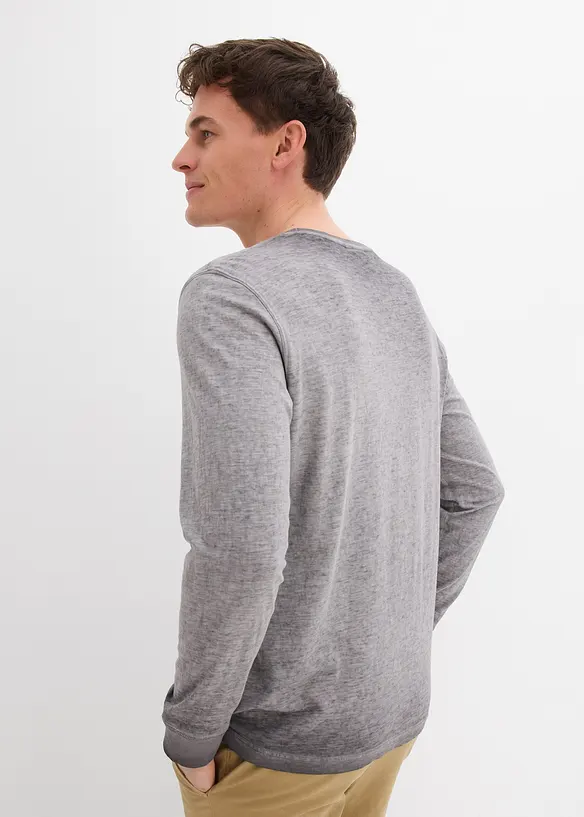 Lot de 2 T-shirts manches longues, bonprix