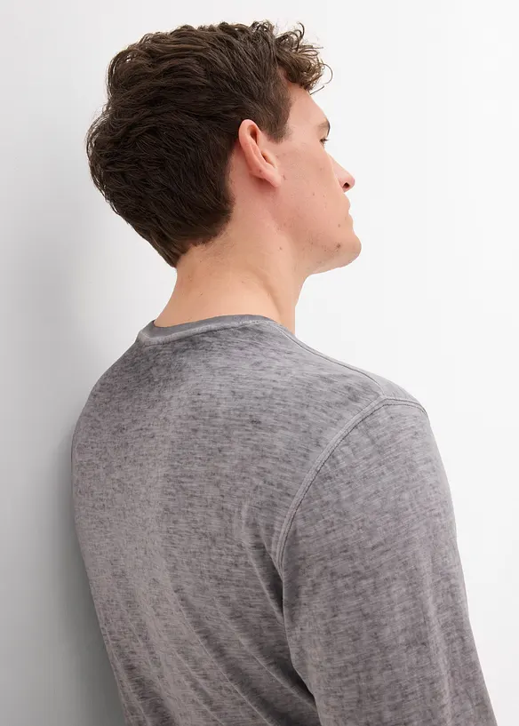 Lot de 2 T-shirts manches longues, bonprix