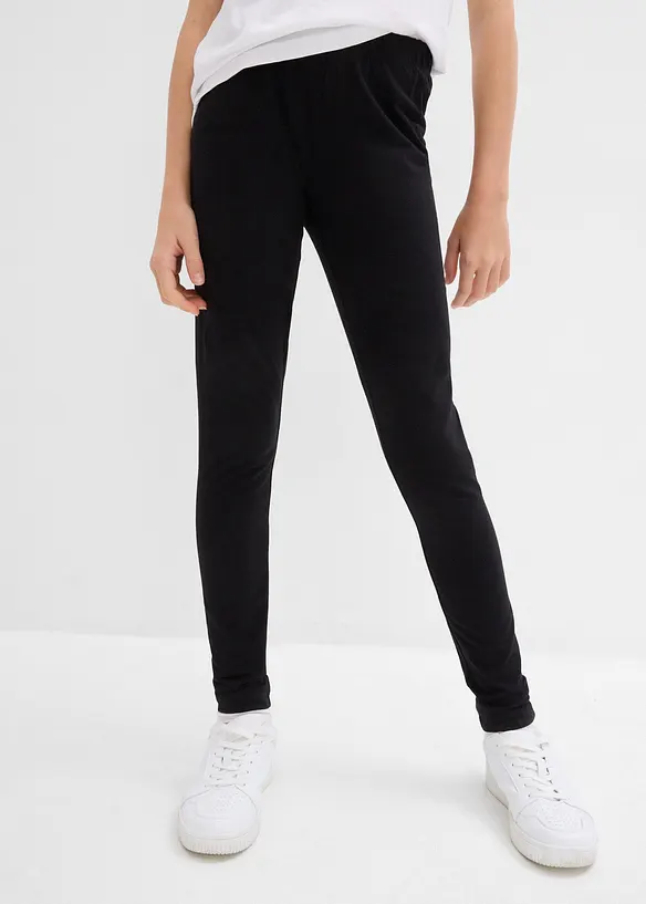 Lot de 3 leggings en coton extensible, bonprix