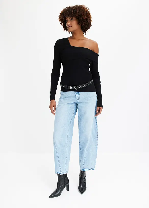 Jean Balloon taille mi-haute, bonprix