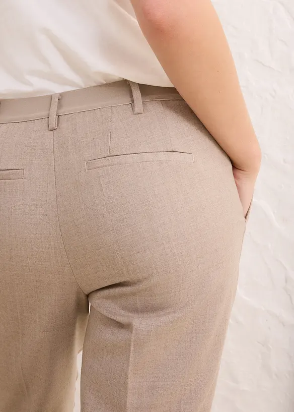 Pantalon en laine mélangée, bonprix