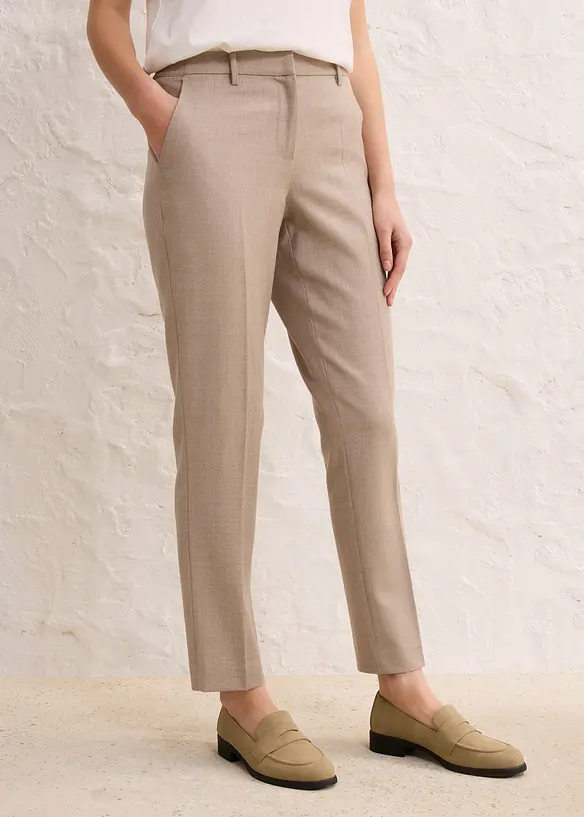 Pantalon en laine mélangée, bonprix