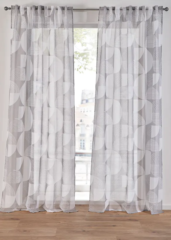 Voilage imprimé (1 pce), bonprix