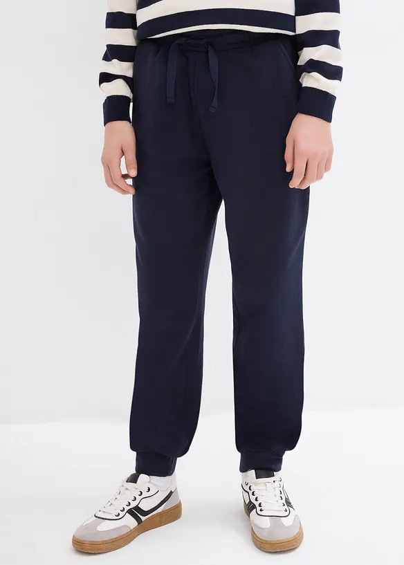 Pantalon de jogging en coton m&eacute;lang&eacute;, bonprix