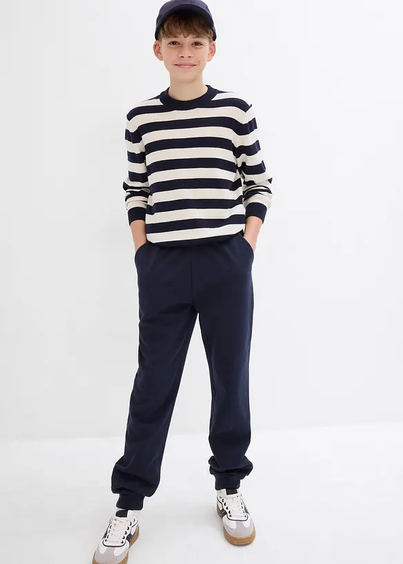 Pantalon de jogging en coton m&eacute;lang&eacute;, bonprix