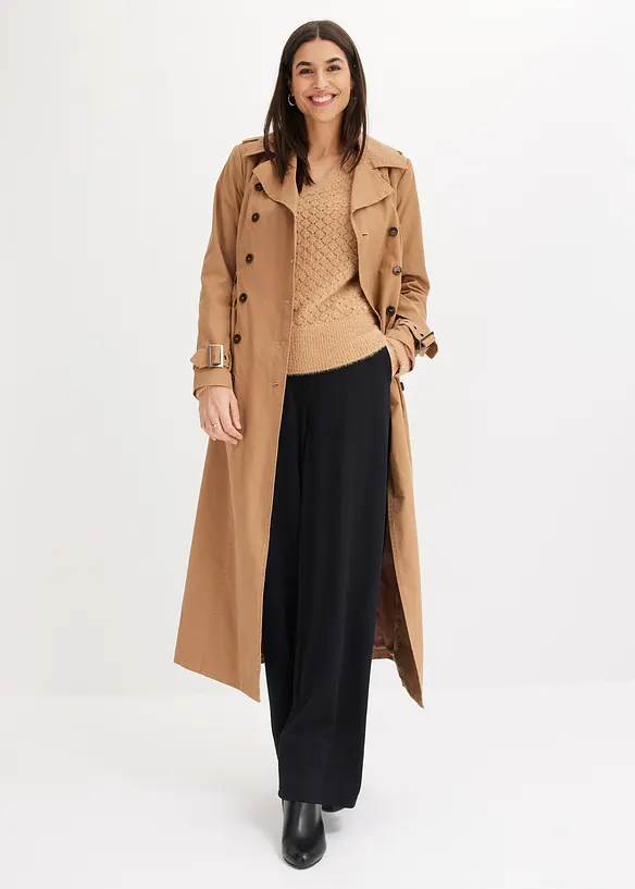 Pantalon en jersey &agrave; patte d&eacute;corative, bonprix