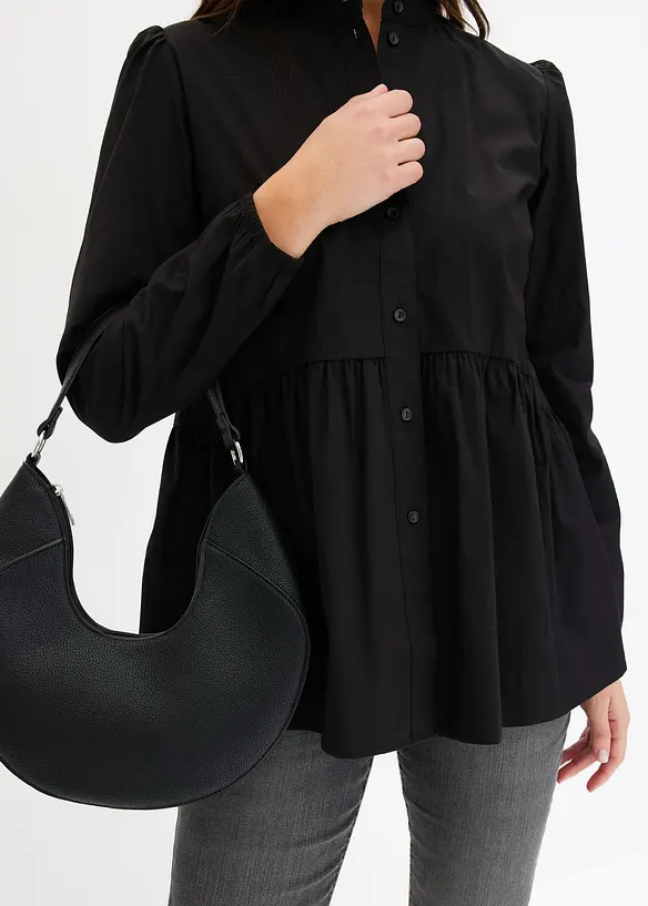 Chemisier long &agrave; fronces, bonprix