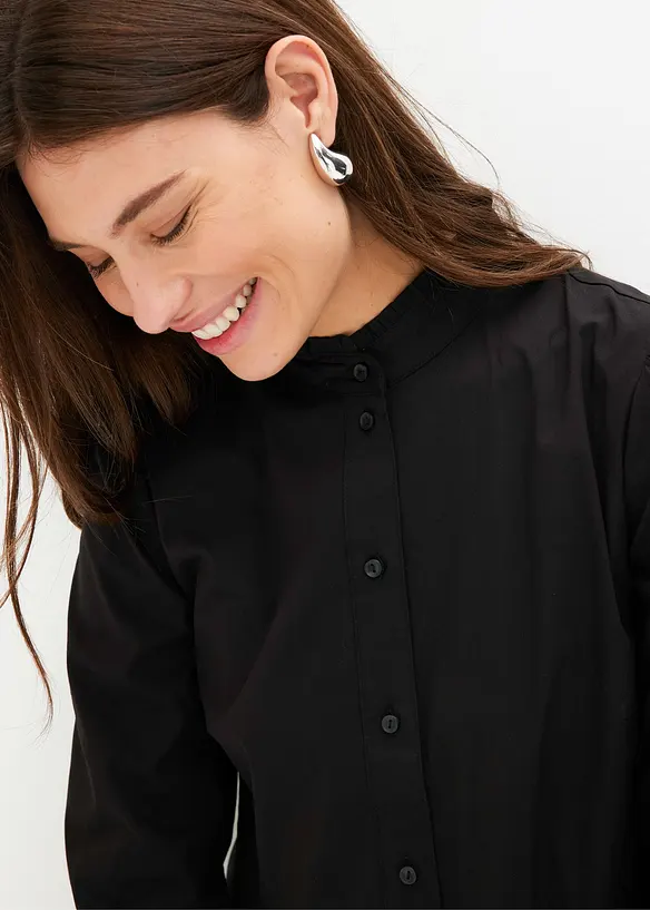 Chemisier long &agrave; fronces, bonprix