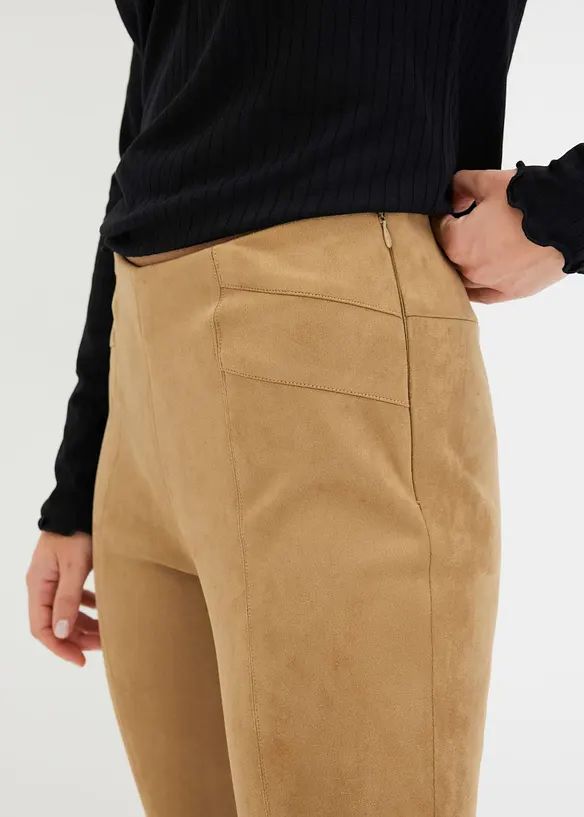 Pantalon avec taille élastiquée, bonprix