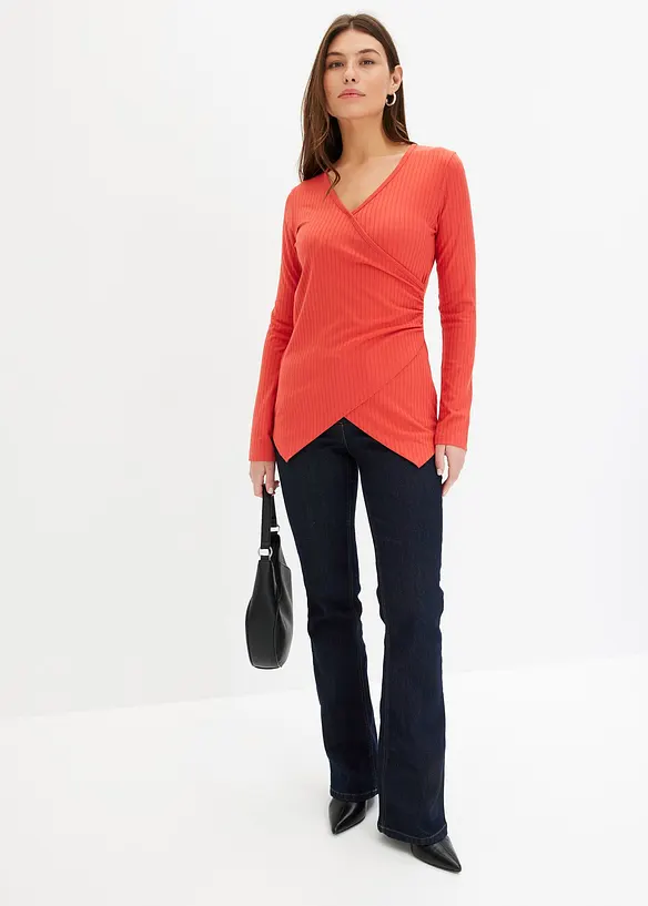 T-shirt c&ocirc;tel&eacute;, style portefeuille, bonprix