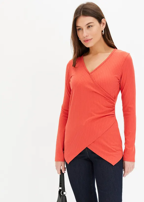 T-shirt c&ocirc;tel&eacute;, style portefeuille, bonprix