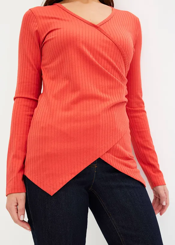 T-shirt c&ocirc;tel&eacute;, style portefeuille, bonprix